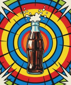 Vintage Pop Art Cola Paint By Numbers
