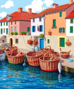 Fishing Baskets Paint Numbers