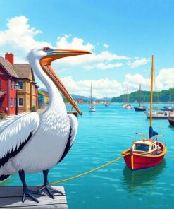 Pelican Perch Paint Numbers