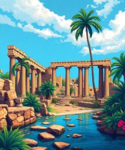 Tropical Ruins Paint Numbers