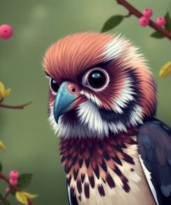 Vintage Potoo Branch Portrait Paint By Numbers