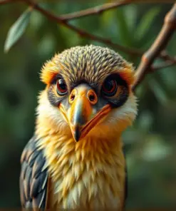 Vintage Potoo Branch Portrait Paint By Numbers