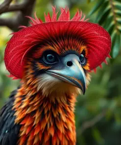 Vintage Potoo Branch Portrait Paint By Numbers