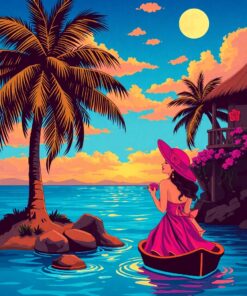 Island Romance Paint Numbers