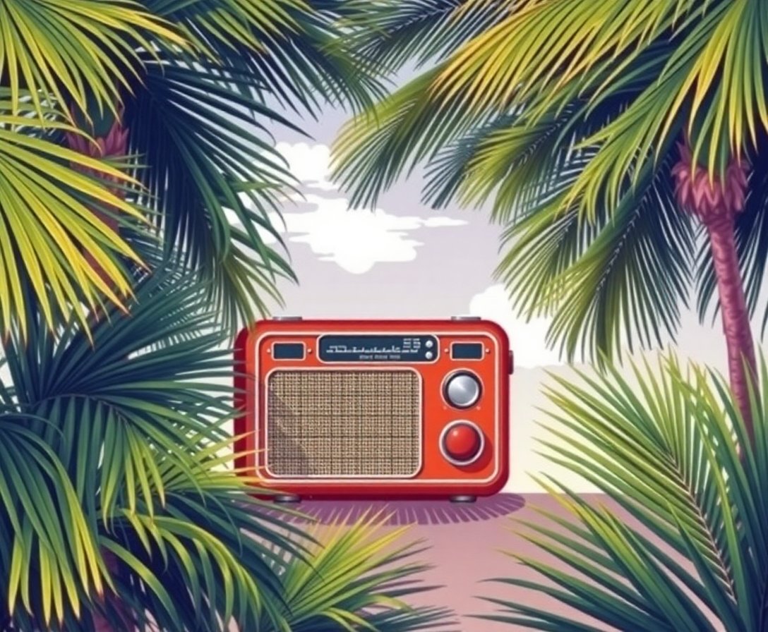 vintage-radio-amidst-palms-paint-by-numbers-kit-retro