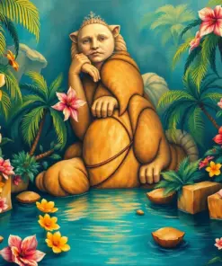 Vintage Raggiana Paradise Paint By Numbers