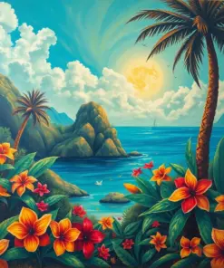 Vintage Raggiana Paradise Paint By Numbers