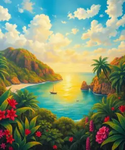 Vintage Raggiana Paradise Paint By Numbers