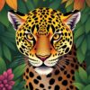 Rainforest Jaguar Paint Numbers