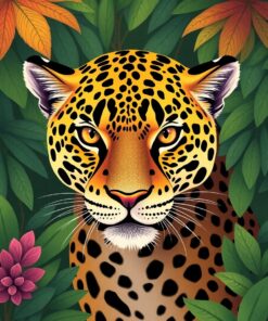 Rainforest Jaguar Paint Numbers