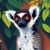 Rainforest Lemur Paint Numbers
