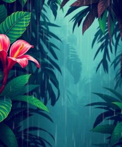 Rainsoaked Heliconia Paint Numbers