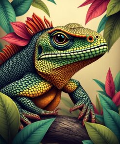 Tropical Reptile Paint Numbers