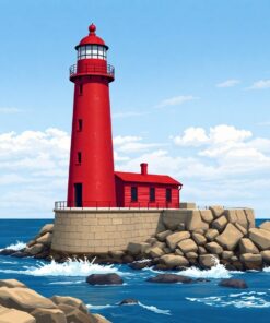 Island Beacon Paint Numbers