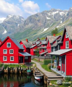 Rorbuer Village Paint Numbers