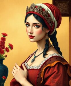 Vintage Renaissance Spice Maiden Paint By Numbers