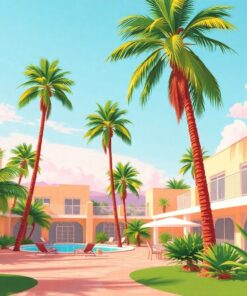 Palm Oasis Paint Numbers