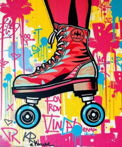 Skate Mural Paint Numbers