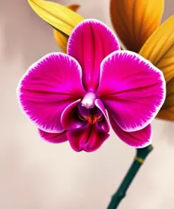 Vintage Ruby Topaz Orchid Paint By Numbers