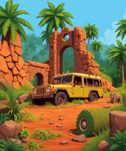 Jeep Ruins Paint Numbers