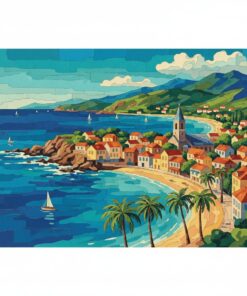 Vintage Saint Pierre Impressionism Paint By Numbers