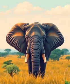 Elephant Eyes Paint Numbers