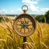 Vintage Savannah Grass Compass Paint By Numbers