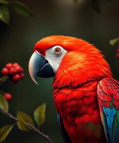 Scarlet Macaw Paint Numbers