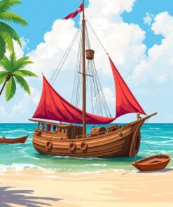 Beach Careening Paint Numbers