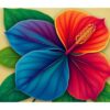 Hibiscus Leaf Paint Numbers