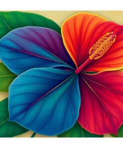 Hibiscus Leaf Paint Numbers