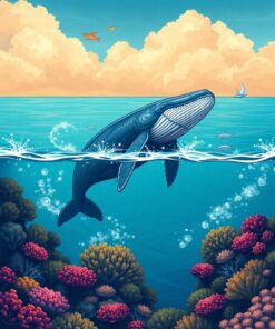 Seascape Humpback Paint Numbers