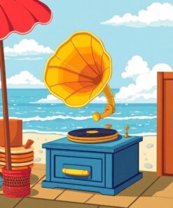 Brass Phonograph Paint Numbers