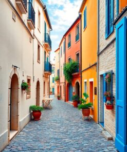 Pebbled Alley Paint Numbers