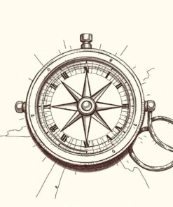 Compass Sketch Paint Numbers