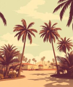 Dancing Palms Paint Numbers