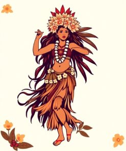 Hula Dancer Paint Numbers