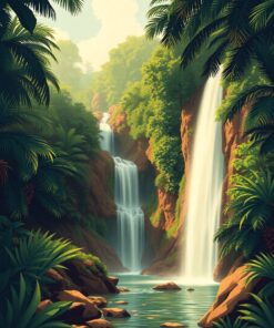 Jungle Falls Paint Numbers