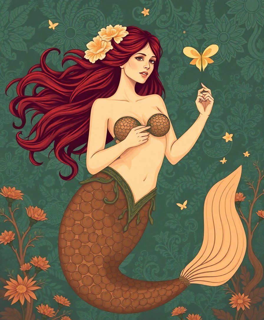 Mermaid Song Paint Numbers Mermaid Song Paint Numbers