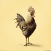 Vintage Sepia Rooster Study Paint By Numbers