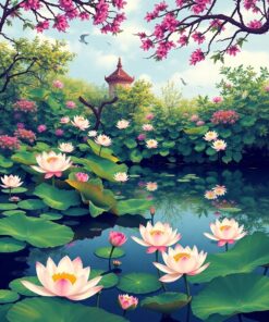 Water Garden Paint Numbers