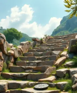 Vintage Serpent Stone Steps Paint By Numbers