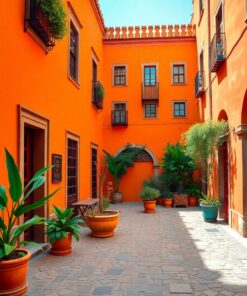 Orange Courtyard Paint Numbers