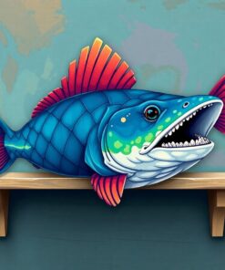 Vintage Shelf Drop Coelacanth Paint By Numbers
