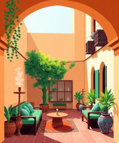 Courtyard Rest Paint Numbers