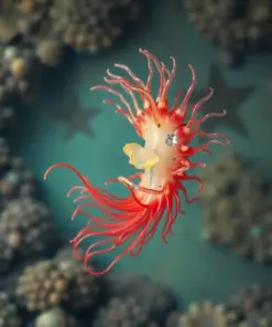 Vintage Siphonophore Ocean Specimen Paint By Numbers