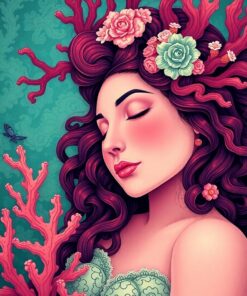 Coral Slumber Paint Numbers