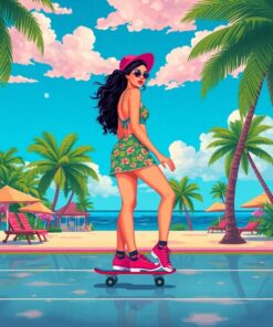 Skater Paradise Paint Numbers