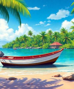 Island Shore Paint Numbers