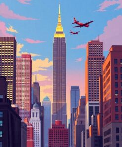 Skyscraper Aviation Paint Numbers